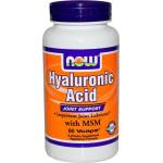 NOW НАУ ФУДС ХИАЛУРОНОВА КИСЕЛИНА С МСМ КАПС. * 60/now hyaluronic acid 50mg + msm 60 vcaps