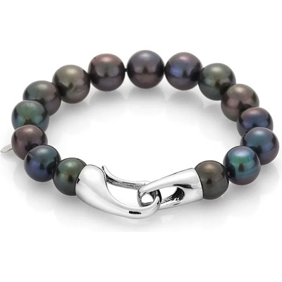 Swan Гривна със сладководни черни перли R1053BB Swan