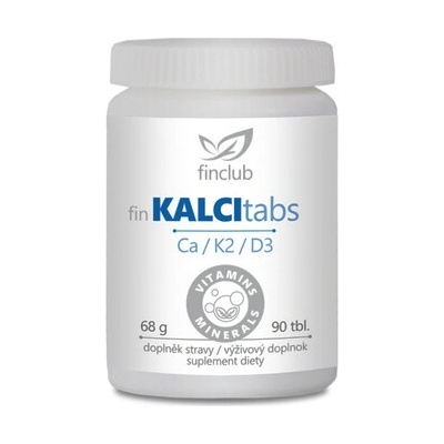 Finclub Fin Kalcitabs Vápnik + K2 + D3 90 tabliet