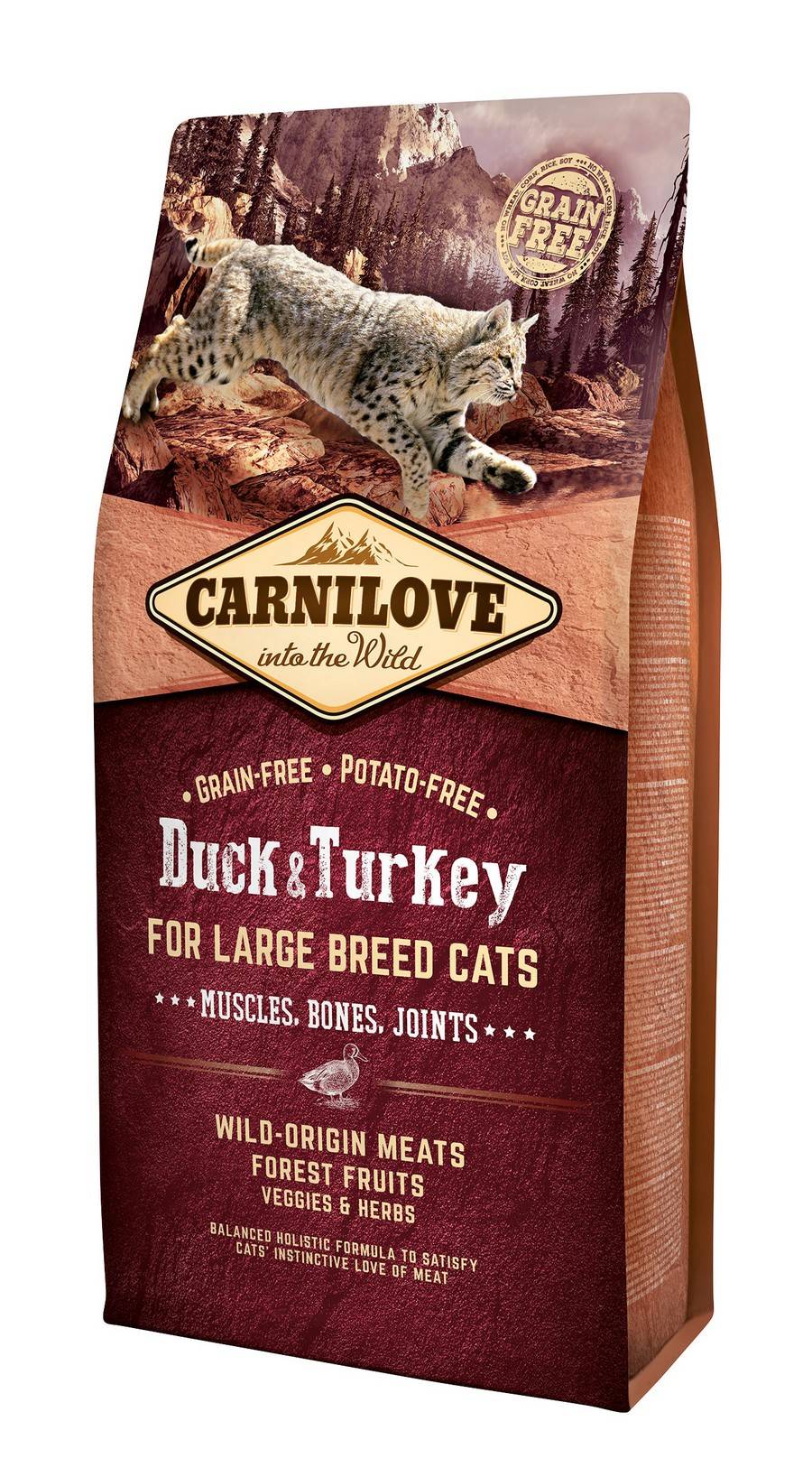 Carnilove Duck \u0026 Turkey for Large Breed Cats Muscles Bones Joints 6 kg od 31,13 € - Heureka.sk