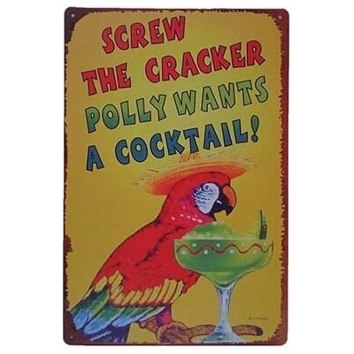 Ceduľa Coctail Papagaj