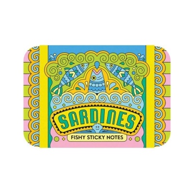 Chronicle Books Sardines Fishy Sticky Notes | Chronicle Books