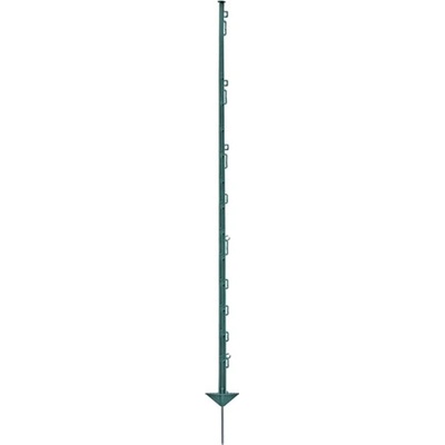 Plastový sloupek pro elektrický ohradník, délka 150 cm, 14 oček, zelený