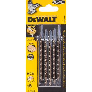 DEWALT XPC Ножове за трион за дърво, стомана (HCS), бързо рязане 100 мм, (5 бр. ) DT2213 (DT2213)