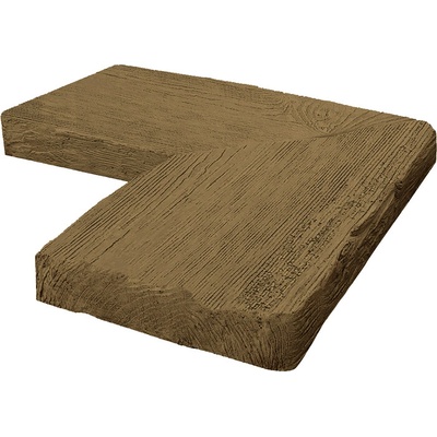 DITON Bazénový lem - vzor SMRK Velikost: 45 × 45 × 5, Varianta: Bazénový lem - vnitřní rohový Smrk tmavý, Povrch: natur, reliéfní