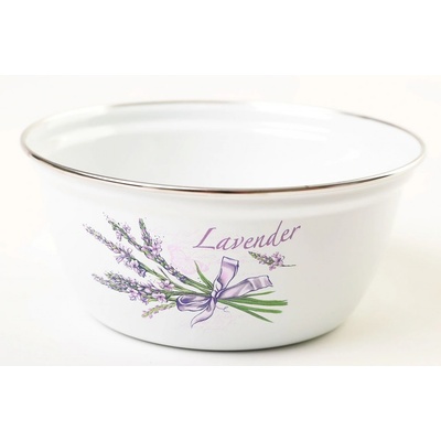Olymp Levandule smaltovaná miska výška 15,4 cm 2 l 22 cm