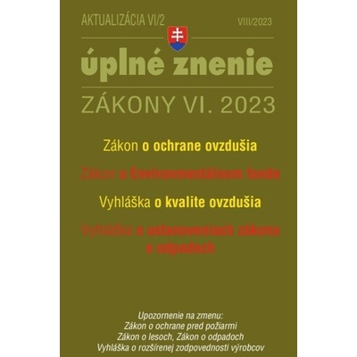 Aktualizácia VI/2 - životné prostredie, odpadové a vodné hospodárstvo - Poradca s.r.o.