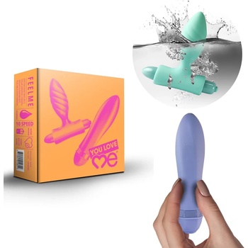 Сет, вибриращ анален плъг и мини вибратор - Feel Me Set (ROCKS00452)