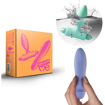 Сет, вибриращ анален плъг и мини вибратор - Feel Me Set (ROCKS00452)