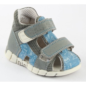 Santé SantÉ n/810/401/p80/16 blue / Детски медицински сандали - синьо/сиви 19 (n/810/401/p80/16/19)