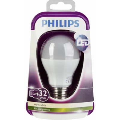 Philips Massive LED E27 6W, Teplá bílá
