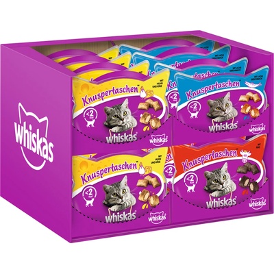 Whiskas 2 + 1 подарък! 3 x Whiskas лакомства - Snacks, смесена опаковка (3 варианта) (16 60 г)