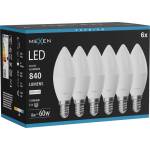 Mexen Nova 6x LED крушка E14, C37, 8W, Неутрална - 4000K, 840 lm - L102-E14-0840-01x06 (L102-E14-0840-01x06)
