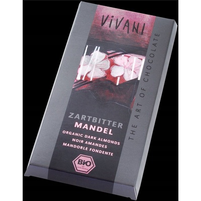 Vivani Čokoláda horká s mandľami BIO 100 g