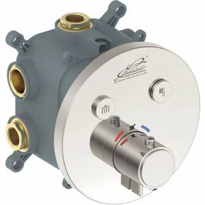 Inter Ceramic Вграден смесител за душ Inter Ceramic Grigo в гланцов хром с вградено тяло (595028C)