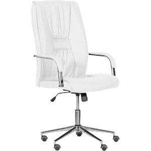 Carmen Президентски офис стол Carmen 6500-1 - бял (3520709_1) - xmall