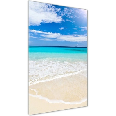 Vertikálny fotoobraz na skle Tropická pláž 50x100 cm