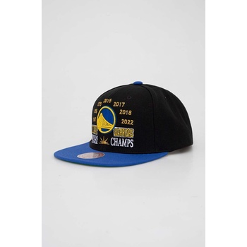 Mitchell&Ness Шапка с козирка Mitchell&Ness в черно с десен (HHSS6269.GSWYYPPPBLCK)