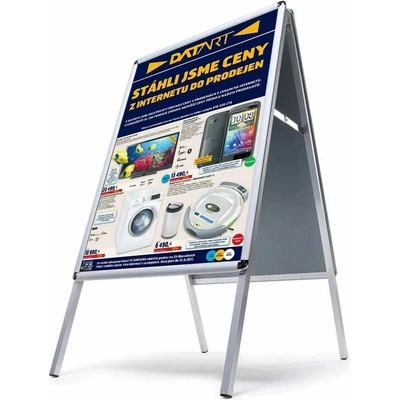 A-Z Reklama CZ Standard reklamní áčko na plakáty interiérový oblý roh A1