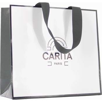 Carita Paris Carita Shopping картонена чанта GWP слонова кост размер S