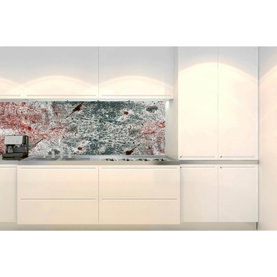DIMEX KI-180-262 Fototapeta do kuchyne Starý plech, rozmery 180 x 60 cm