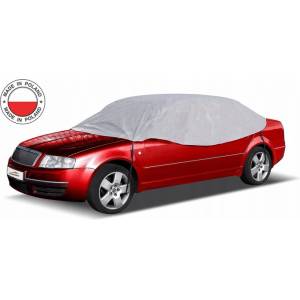  Водоустойчиво покривало полукалъф за автомобил размер L 265 cm x 125 cm сив CarPassion