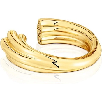 Tous Позлатен сребърен пръстен Tous 1950 (1004243311)