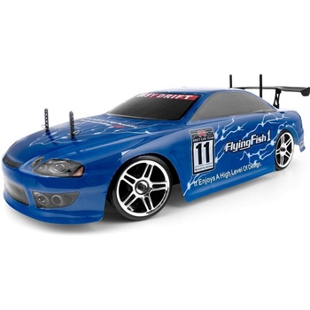 Himoto Racing Дрифт кола автомодел с дистанционно управление HiMOTO Flying fish 1/10 Drift TC Brushless 2.4 GHz RTR set blue HMHI4123BL-B (HMHI4123BL-B)