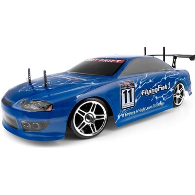 Himoto Racing Дрифт кола автомодел с дистанционно управление HiMOTO Flying fish 1/10 Drift TC Brushless 2.4 GHz RTR set blue HMHI4123BL-B (HMHI4123BL-B)