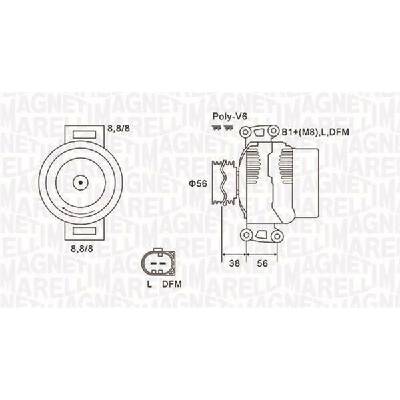 Generátor MAGNETI MARELLI 063731811010