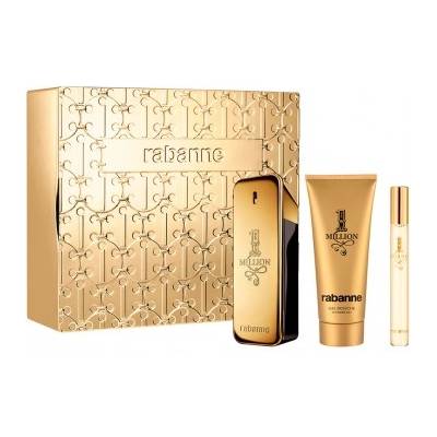 Paco Rabanne Комплект за мъже Paco Rabanne 1 Million - Тоалетна вода 100 мл + Душ гел 100 мл + Мини Тоалетна вода 10 мл