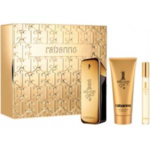 Paco Rabanne Комплект за мъже Paco Rabanne 1 Million - Тоалетна вода 100 мл + Душ гел 100 мл + Мини Тоалетна вода 10 мл