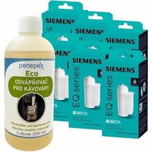 Siemens Brita Intenza TZ70003 6 ks + Penepex Eco univerzálny odvápňovač 500 ml