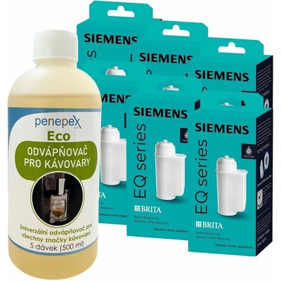 Siemens Brita Intenza TZ70003 6 ks + Penepex Eco univerzálny odvápňovač 500 ml