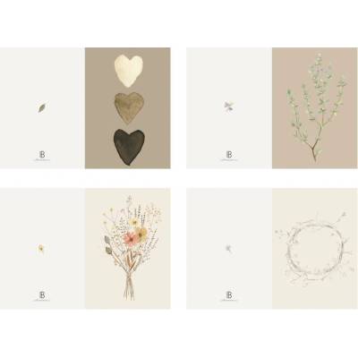 Vánoční přání Ib Laursen SET/4 druhy 10x7 cm