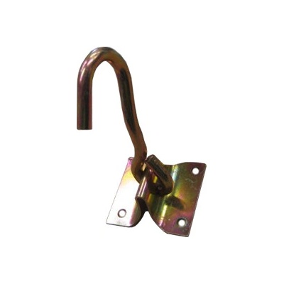 závesný kyvný hák dĺžka 110mm, oko 40mm, s montážnou doskou 60x55mm