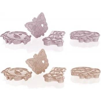 BANQUET Sada vykrajovátek a razítek ANIMAL 2 v 1, 4ks assort