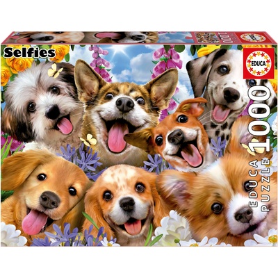 Educa Пъзел Educa от 1000 части - Кучешко селфи (EDU19931)