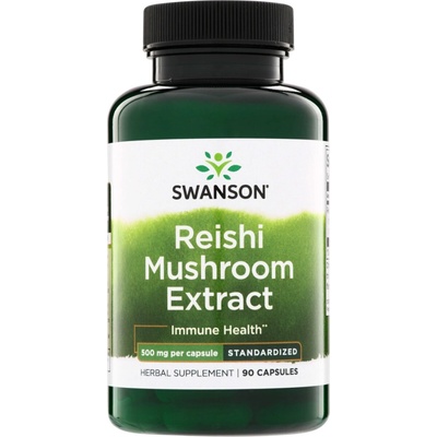 Swanson Reishi Mushroom Extract 500 mg 90 kapslí