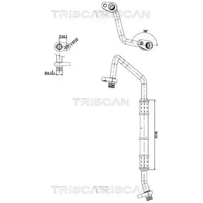 TRISCAN Vysokotlaké / nízkotlaké vedení klimatizace TRI 9010 28057