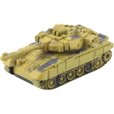 Lean Toys 28923 Tank T90 RC světla a zvuky, pískový 1:18