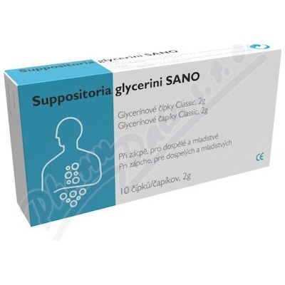 SANO Suppositoria Glycerini SANO Classic 2 g 10 ks
