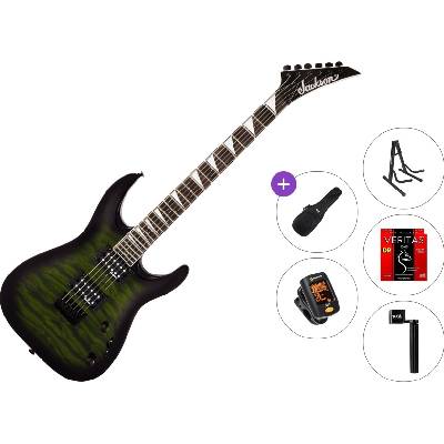 Jackson JS Series Dinky Arch Top JS32Q DKA HT AH Standard SET Transparent Green Burst Електрическа китара