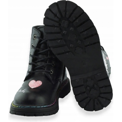 Befado boty kotníkové boty dětské eko kůže černá