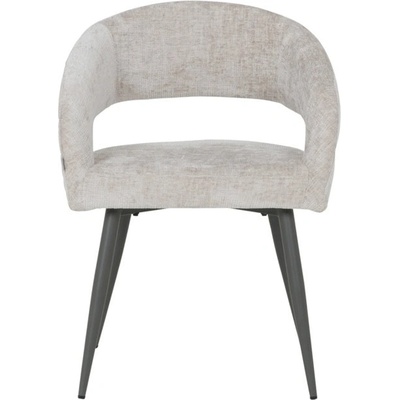 Carmen Трапезен стол Carmen MESA 2, до 120kg. , дамаска, прахово боядисана метална база, бежов (bt-3532152)