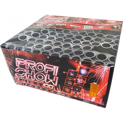 Kompaktní ohňostroj PROFI SHOW MULTI 100 ran 20 mm