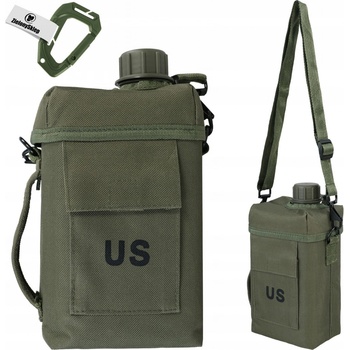 MIL-TEC polní hranatá PATROL s obalem a popruhem 2000 ml