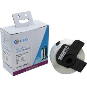 G&G ЛЕНТА ЗА ЕТИКЕТНИ ПРИНТЕРИ BROTHER ТИП QL - STANDARD ADDRESS LABEL - 29 mm x 90 mm x 400 - DK11201 (DK-11201) - PN RL-BR-DK11201 - G&G (300BRADK11201GG)
