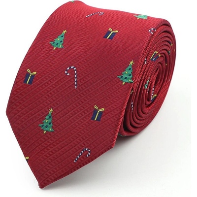 Vianočná kravata Viola Red 8137-34