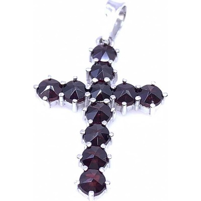 Český Granát Jan Kos jewellery Stříbrný přívěsek 14025845001
